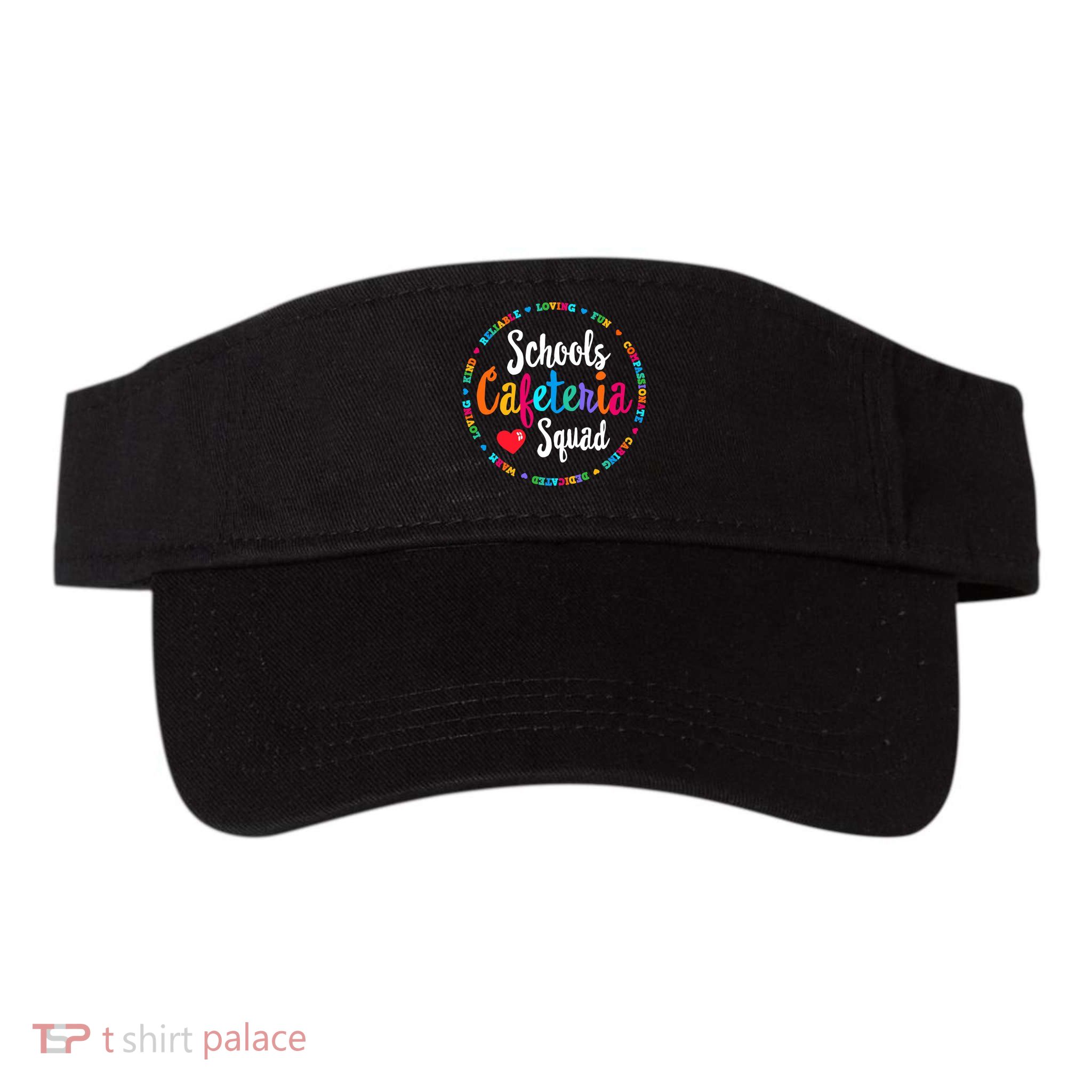 Support Team Matching Schools Cafeteria Squad Worker Crew Visor