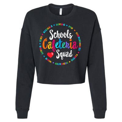 Support Team Matching Schools Cafeteria Squad Worker Crew Cropped Pullover Crew
