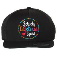 Support Team Matching Schools Cafeteria Squad Worker Crew Wool Snapback Cap