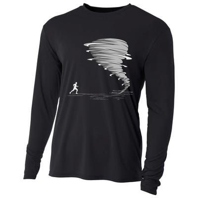 Stormchaser Tornado Meteorologist Storm Chasing Chaser Cooling Performance Long Sleeve Crew