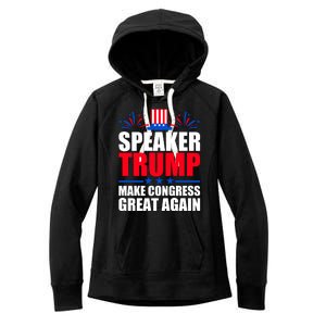 Speaker Trump Make Congress Great Again Women's Fleece Hoodie