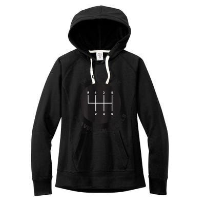 Save The Manuals Simple Graphic For Car Lovers Women's Fleece Hoodie