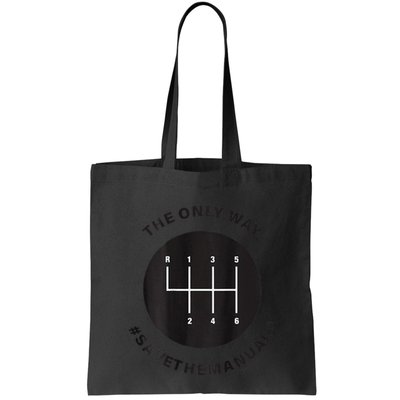 Save The Manuals Simple Graphic For Car Lovers Bag