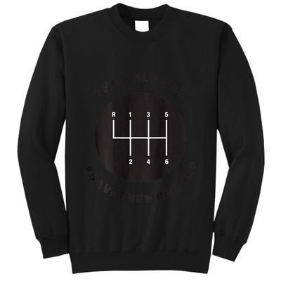 Save The Manuals Simple Graphic For Car Lovers Tall Sweatshirt