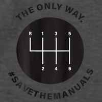 Save The Manuals Simple Graphic For Car Lovers Vector Backpack