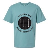 Save The Manuals Simple Graphic For Car Lovers Sueded Cloud Jersey T-Shirt