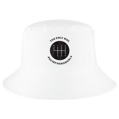 Save The Manuals Simple Graphic For Car Lovers Cool Comfort Performance Bucket Hat