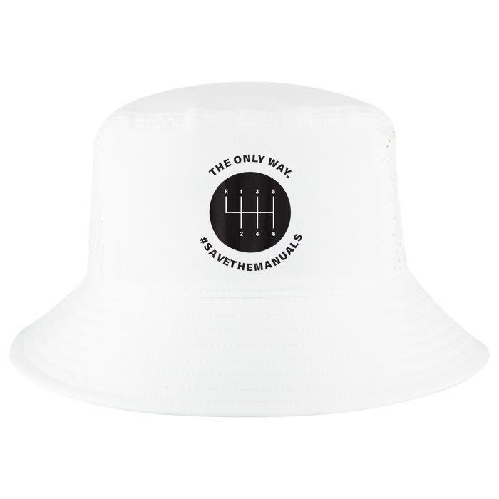 Save The Manuals Simple Graphic For Car Lovers Cool Comfort Performance Bucket Hat