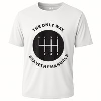 Save The Manuals Simple Graphic For Car Lovers Performance Shirt