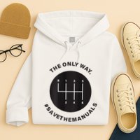 Save The Manuals Simple Graphic For Car Lovers Hoodie