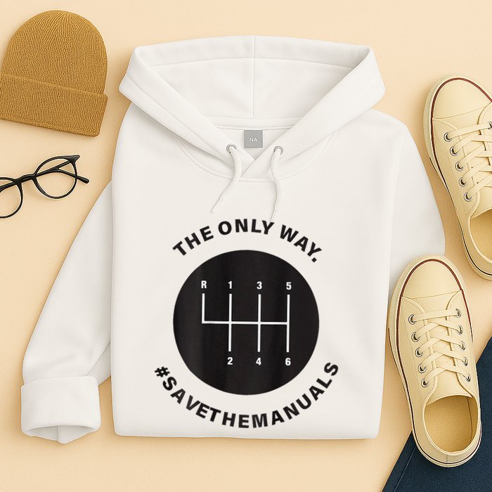 Save The Manuals Simple Graphic For Car Lovers Hoodie