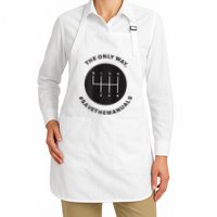 Save The Manuals Simple Graphic For Car Lovers Apron