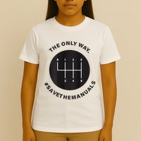 Save The Manuals Simple Graphic For Car Lovers T-Shirt