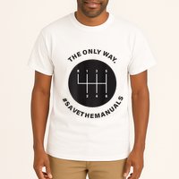 Save The Manuals Simple Graphic For Car Lovers Tall T-Shirt