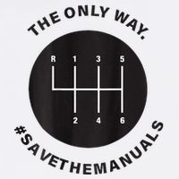 Save The Manuals Simple Graphic For Car Lovers Sustainable Bucket Hat