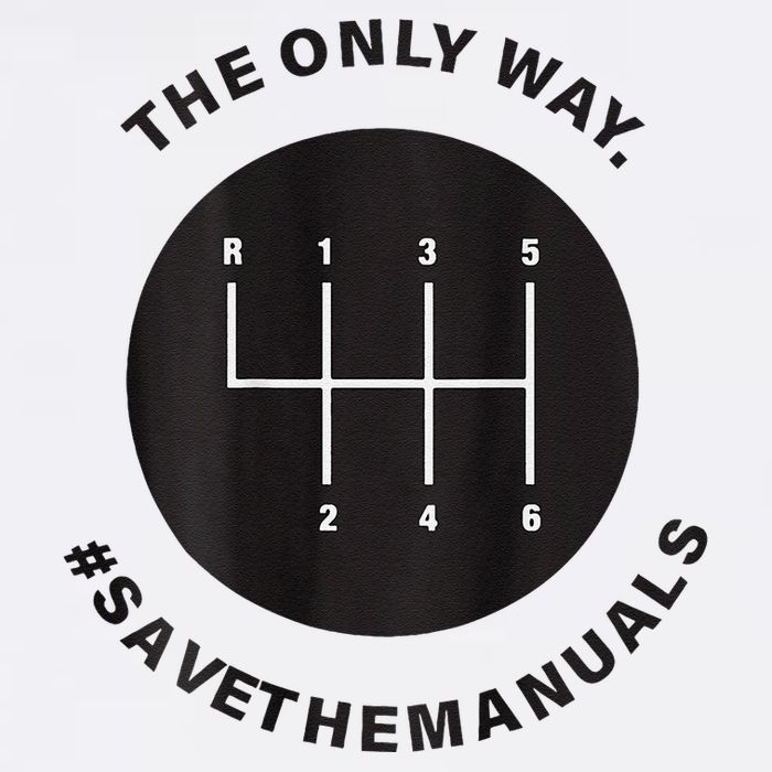 Save The Manuals Simple Graphic For Car Lovers Sustainable Bucket Hat