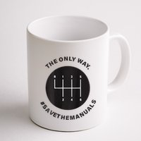 Save The Manuals Simple Graphic For Car Lovers Mug