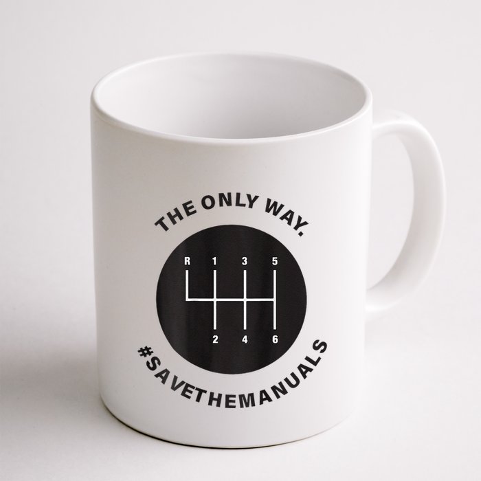 Save The Manuals Simple Graphic For Car Lovers Mug