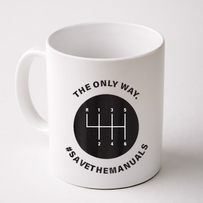 Save The Manuals Simple Graphic For Car Lovers Mug