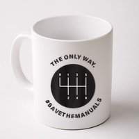 Save The Manuals Simple Graphic For Car Lovers Mug