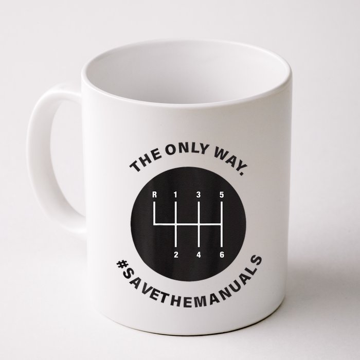 Save The Manuals Simple Graphic For Car Lovers Mug