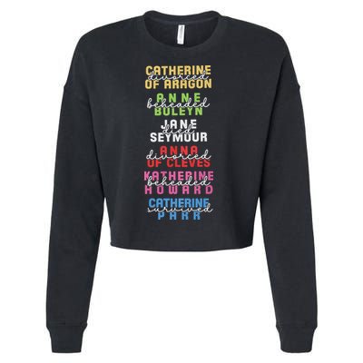 Six The Musical Divorced Beheaded Died Divorced Beheaded Survived Cropped Pullover Crew
