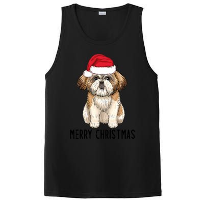 Shih Tzu Mom Merry Christmas Shih Tzu Christmas PosiCharge Competitor Tank