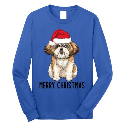 Shih Tzu Mom Merry Christmas Shih Tzu Christmas Long Sleeve Shirt