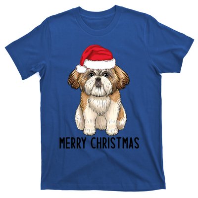 Shih Tzu Mom Merry Christmas Shih Tzu Christmas T-Shirt