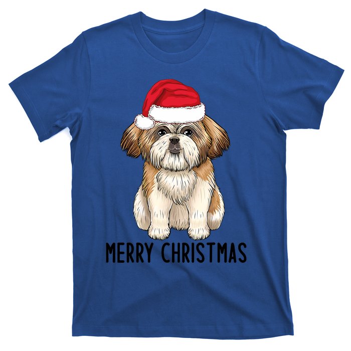 Shih Tzu Mom Merry Christmas Shih Tzu Christmas T-Shirt