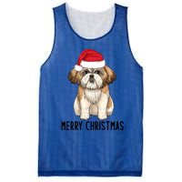 Shih Tzu Mom Merry Christmas Shih Tzu Christmas Mesh Reversible Basketball Jersey Tank