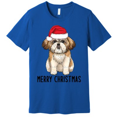 Shih Tzu Mom Merry Christmas Shih Tzu Christmas Premium T-Shirt