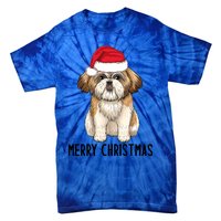 Shih Tzu Mom Merry Christmas Shih Tzu Christmas Tie-Dye T-Shirt