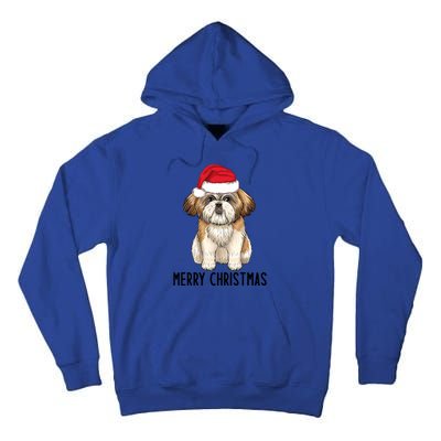 Shih Tzu Mom Merry Christmas Shih Tzu Christmas Tall Hoodie