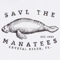 Save The Manatee Crystal River Fl Vinatage Sea Cow Gift Trucker Hat