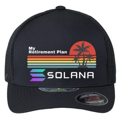 Solana Token, My Retirement Plan, Crypto, DeFi, Crypto Exchange, Solana Crypto Flexfit Unipanel Trucker Cap
