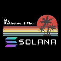 Solana Token, My Retirement Plan, Crypto, DeFi, Crypto Exchange, Solana Crypto Tall T-Shirt