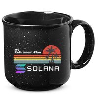 Solana Token, My Retirement Plan, Crypto, DeFi, Crypto Exchange, Solana Crypto 15oz Campfire Ceramic Mug