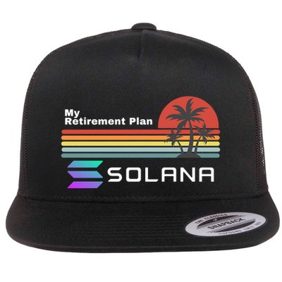 Solana Token, My Retirement Plan, Crypto, DeFi, Crypto Exchange, Solana Crypto Flat Bill Trucker Hat
