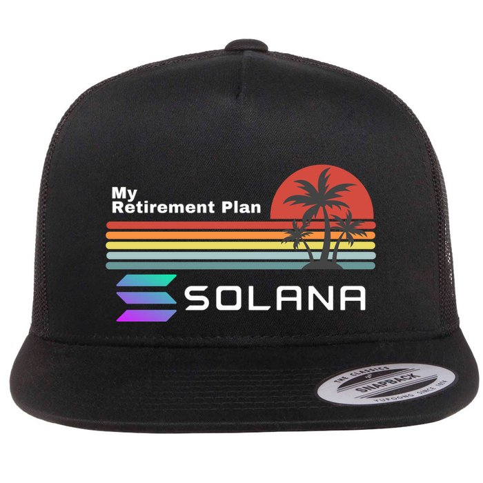 Solana Token, My Retirement Plan, Crypto, DeFi, Crypto Exchange, Solana Crypto Flat Bill Trucker Hat