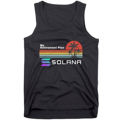 Solana Token, My Retirement Plan, Crypto, DeFi, Crypto Exchange, Solana Crypto Tank Top