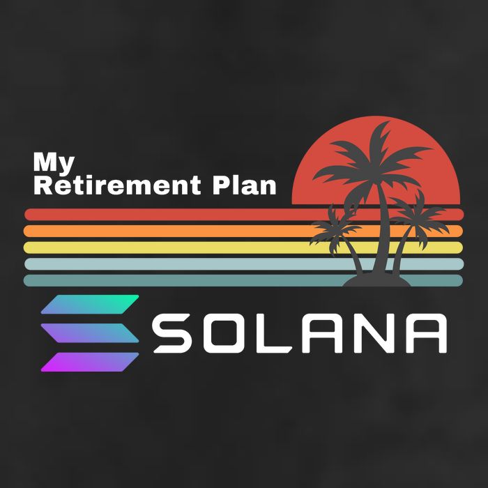 Solana Token, My Retirement Plan, Crypto, DeFi, Crypto Exchange, Solana Crypto Golf Towel