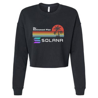 Solana Token, My Retirement Plan, Crypto, DeFi, Crypto Exchange, Solana Crypto Cropped Pullover Crew