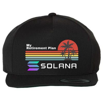 Solana Token, My Retirement Plan, Crypto, DeFi, Crypto Exchange, Solana Crypto Wool Snapback Cap