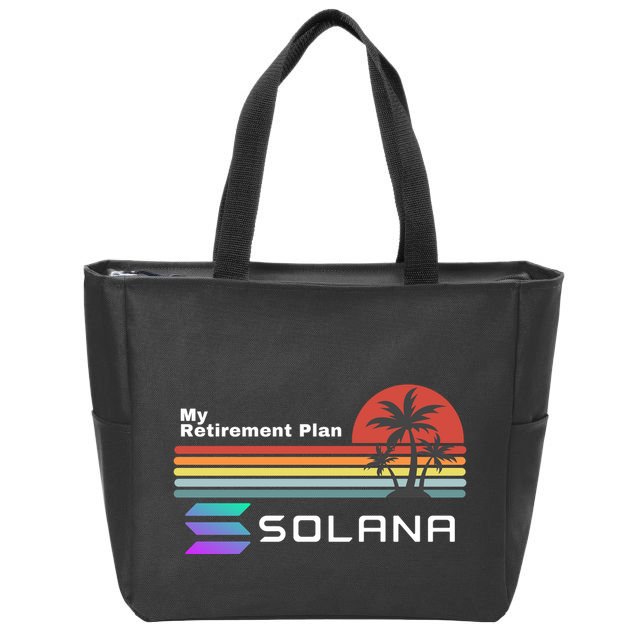 Solana Token, My Retirement Plan, Crypto, DeFi, Crypto Exchange, Solana Crypto Zip Tote Bag