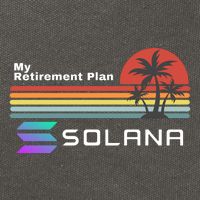 Solana Token, My Retirement Plan, Crypto, DeFi, Crypto Exchange, Solana Crypto Cotton Canvas Backpack