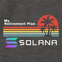 Solana Token, My Retirement Plan, Crypto, DeFi, Crypto Exchange, Solana Crypto Vector Backpack