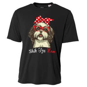 Shih Tzu Mama Funny Dog Lover Mothers Day Shitzu Dog Gift Cooling Performance Crew T-Shirt