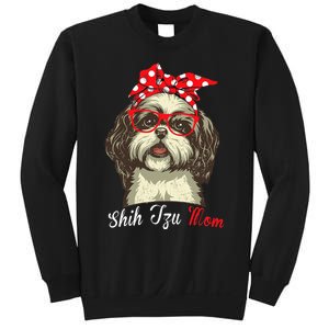 Shih Tzu Mama Funny Dog Lover Mothers Day Shitzu Dog Gift Sweatshirt