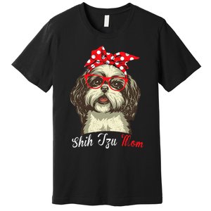 Shih Tzu Mama Funny Dog Lover Mothers Day Shitzu Dog Gift Premium T-Shirt